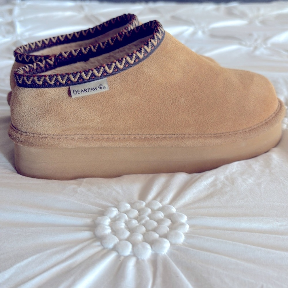 Bearpaw Tabitha Platform Shearling Slippers